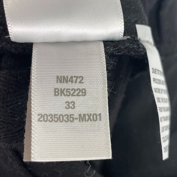 Madewell Mid Rise Kick Out Flare Crop Jeans in True Black Wash Coated Edition 33 - Picture 8 of 8